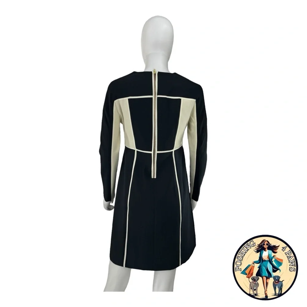 Tuckernuck NEW Navy and Cream Evie Long Sleeve Colorblock Mini Dress Size S